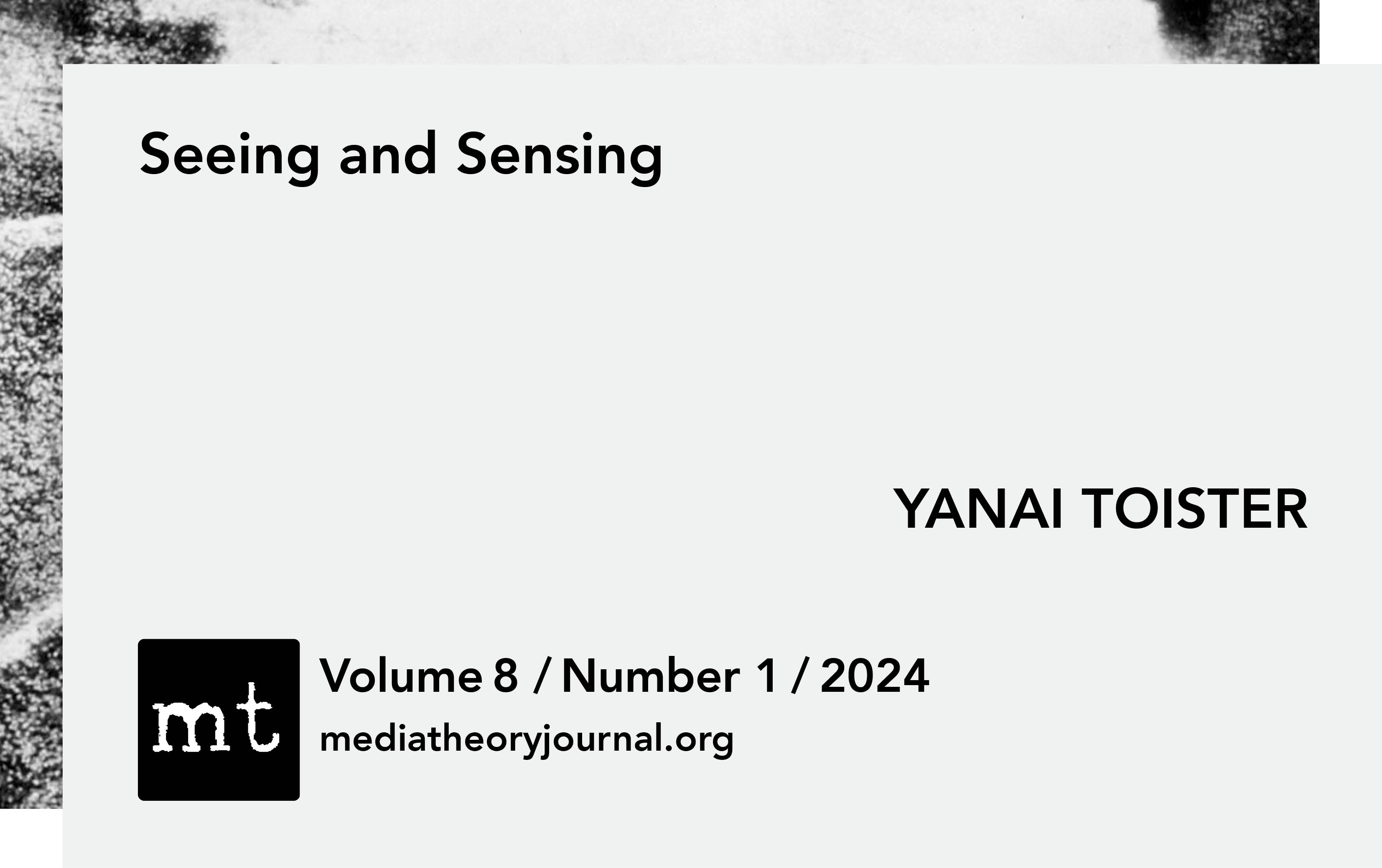YANAI TOISTER: Seeing and Sensing